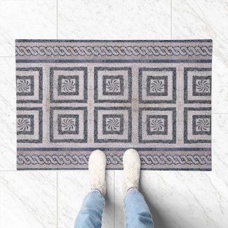 Ancient Roman Mosaic Torsade and Spiral