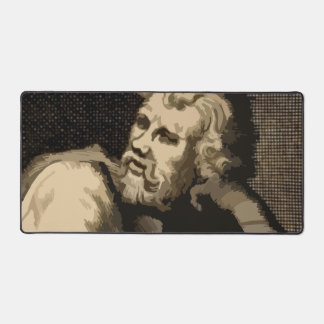 Ancient Roman Mythology Statue Sepia Mouse Pad