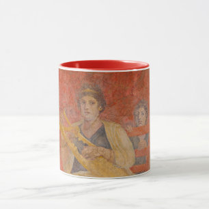 Ancient Roman Pompeii Neighbor Fresco Musician Mug