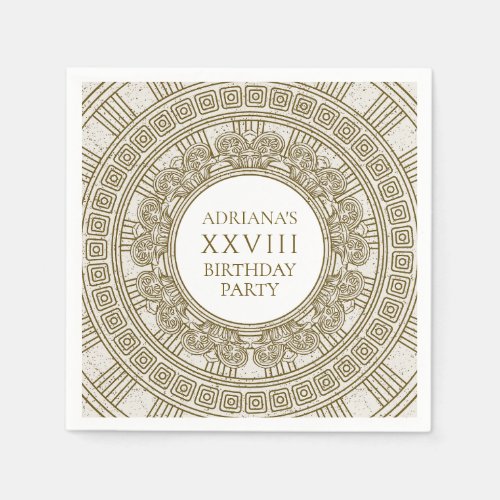 Ancient Rome Birthday Party with stone elements Napkins