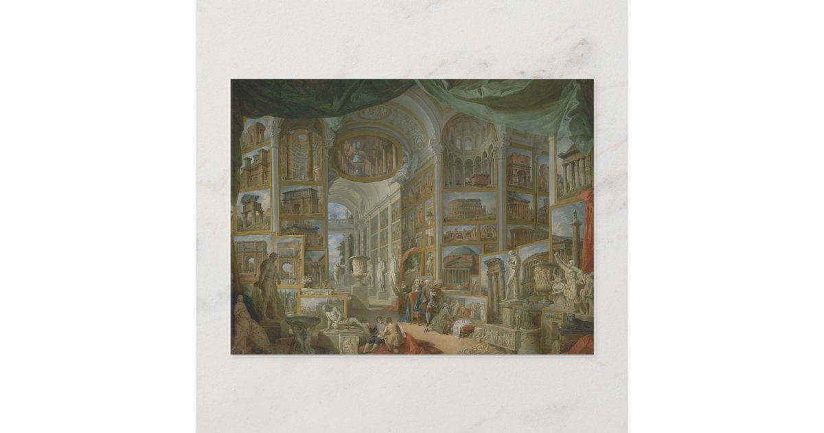Ancient Rome by Giovanni Paolo Panini Print Postcard | Zazzle