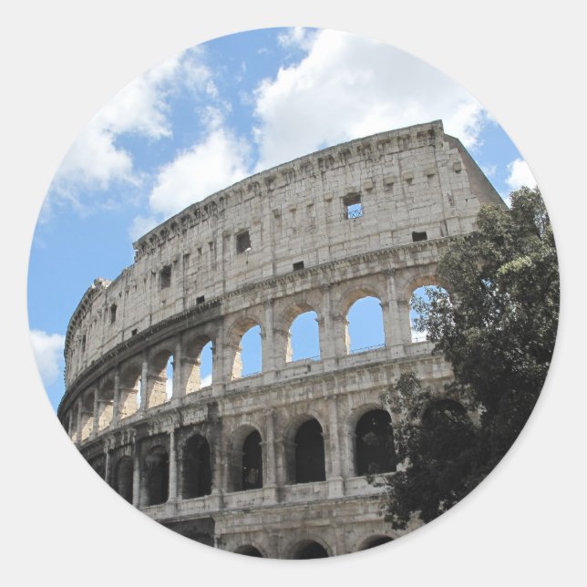 Ancient Rome Colosseum Classic Round Sticker (Front)