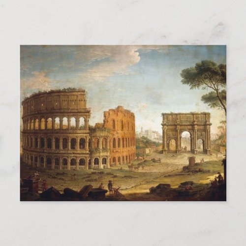 Ancient Rome Colosseum Postcard