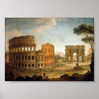 Ancient Rome Colosseum Poster or Print