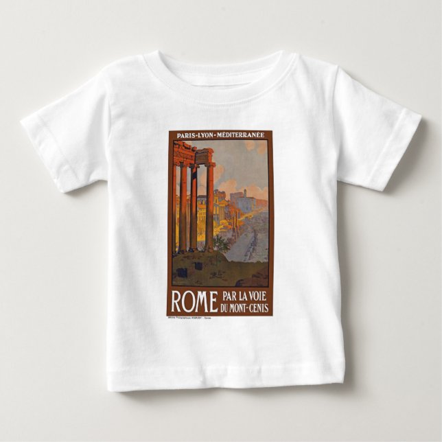 Ancient Rome Travel Ad Painting Baby T-Shirt (Front)