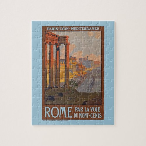 Ancient Rome Travel Ad Painting Jigsaw Puzzle