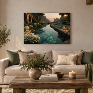 Ancient Ruins 36x24 Acrylic Wall Art