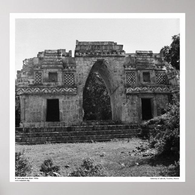Ancient Ruins: Gateway to Labna, Yucatan, Mexico Poster (Front)