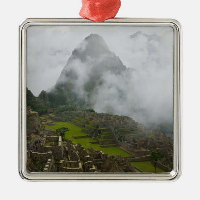 Ancient ruins of Machu Picchu with Andes Metal Ornament (Front)
