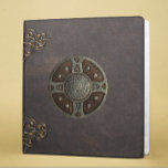 Ancient Rune Viking Distressed Leather 3 Ring Binder<br><div class="desc">This design was created though digital art. It may be personalized in the area provide or customizing by choosing the click to customize further option and changing the name, initials or words. You may also change the text color and style or delete the text for an image only design. Contact...</div>