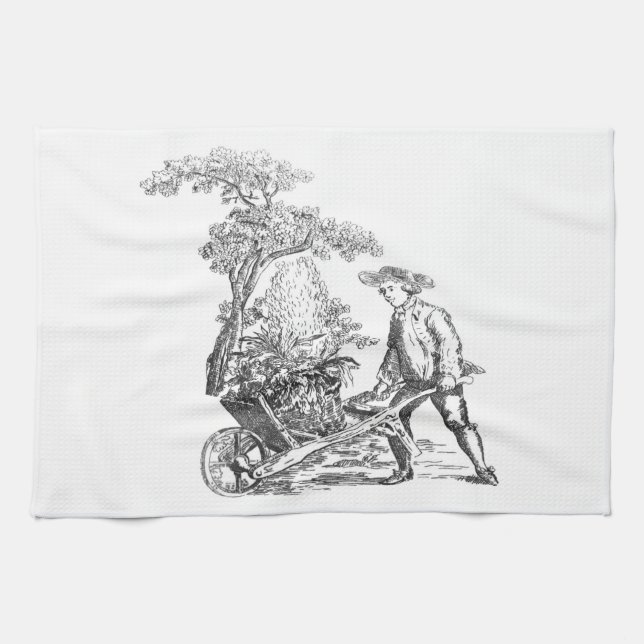 Ancient rural artwork towel (Horizontal)