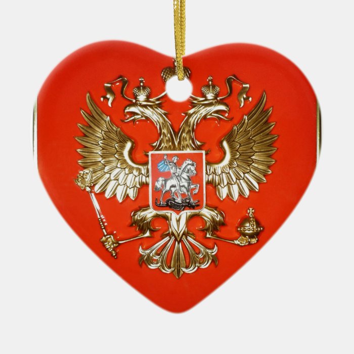 ANCIENT RUSSIAN COURT OF ARMS CHRISTMAS TREE ORNAMENT