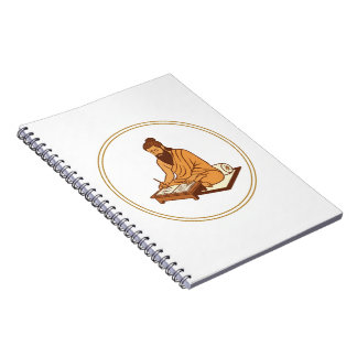 Ancient Sage Writing Sacred Texts Notebook