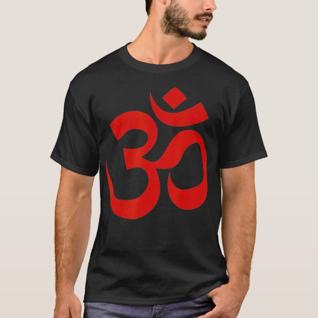 Ancient Sanskrit Aum Om Symbol Yoga Meditation Spi T-Shirt (Front)