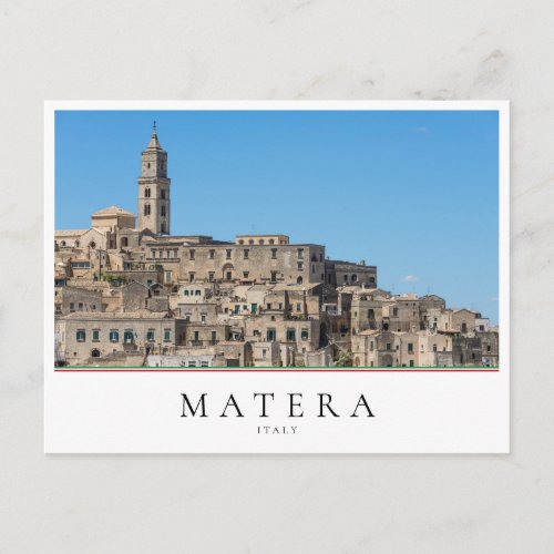 Ancient Sassi di Matera city in Italy Postcard