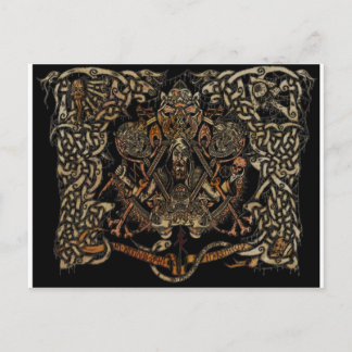 ANCIENT SCANDINAVIAN ART POSTCARD