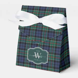 Ancient Scottish Clan Colquhoun Tartan Plaid Favor Boxes