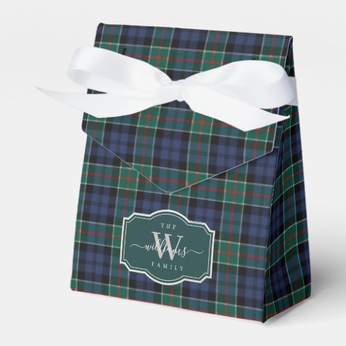 Ancient Scottish Clan Colquhoun Tartan Plaid Favor Boxes