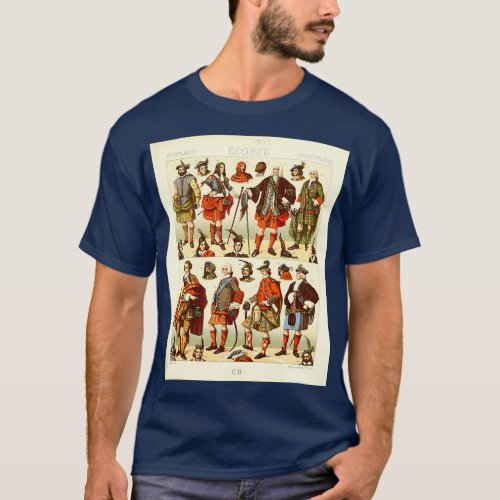 Ancient Scottish fashion and lifestyle 18th centur T_Shirt