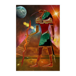 Ancient Secrets THOTH 3D Egyptian Scifi Acrylic Print