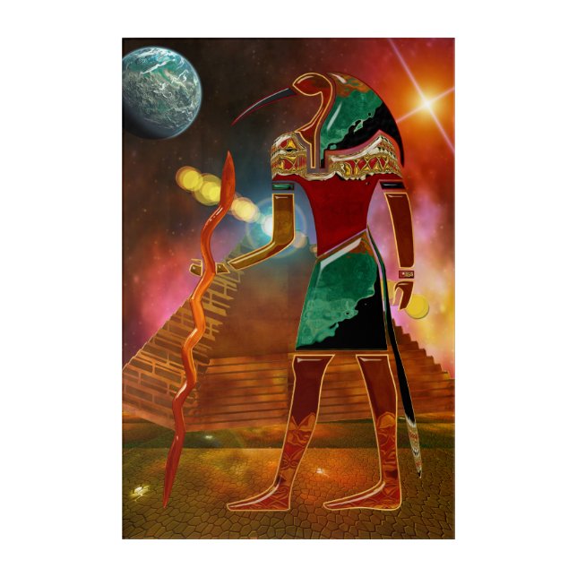 Ancient Secrets THOTH 3D Egyptian Scifi Acrylic Print (Front)