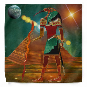 Ancient Secrets THOTH 3D Egyptian Scifi Bandana