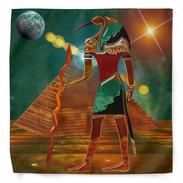 Ancient Secrets THOTH 3D Egyptian Scifi Bandana (Front)
