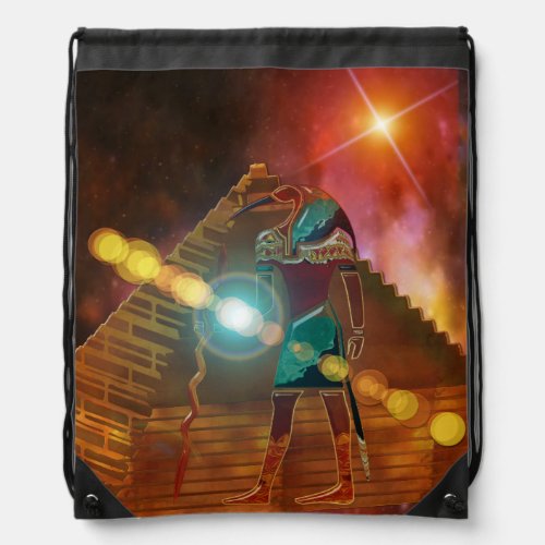 Ancient Secrets THOTH 3D Egyptian Scifi Drawstring Bag