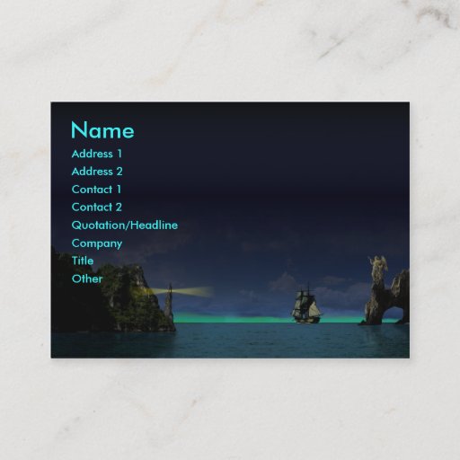 Customizable Ancient Ship Business Card