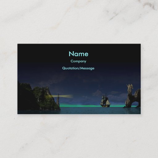 Customizable Ancient Ship Business Card