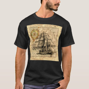 Ancient Ship Map T-Shirt