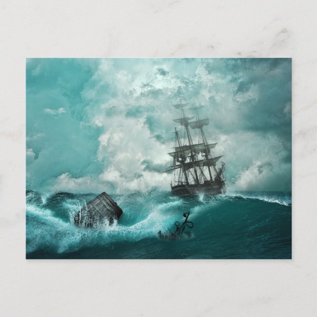 ancient ship postcard (Front)