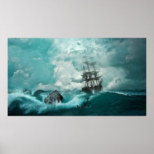 ancient ship poster