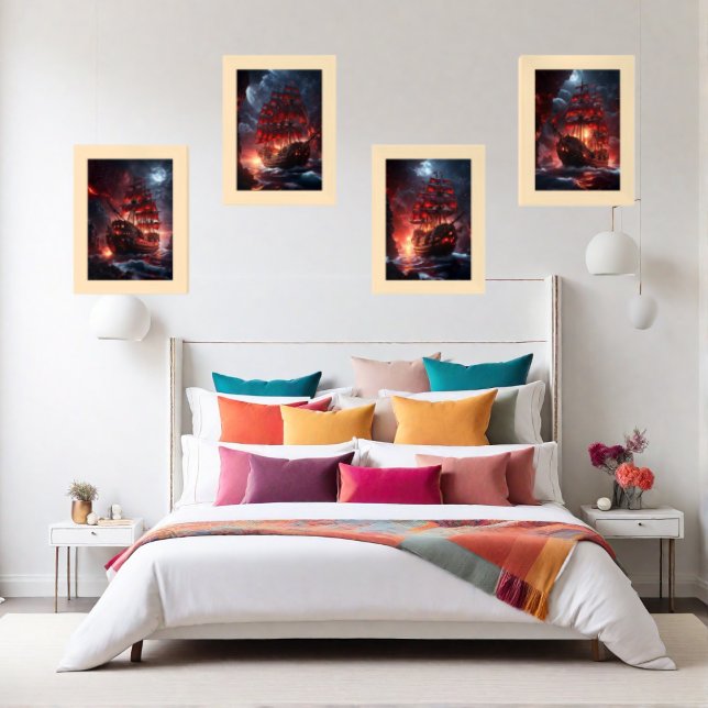 Ancient Ship Sailing on Sea Wall Art Sets (Creator Uploaded)