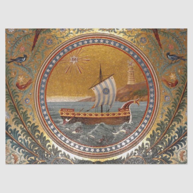 ancient ship tissue paper (Front)