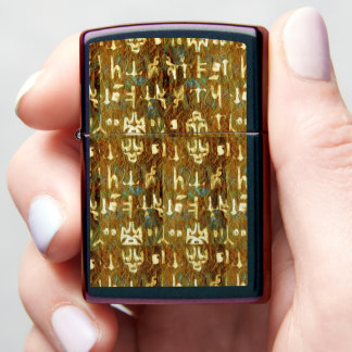 Ancient Signal Abstract Geometric Zippo Lighter