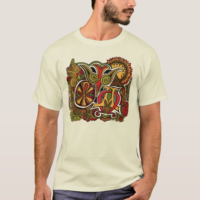 'Ancient Signs'  [full color] T-Shirt (Front)
