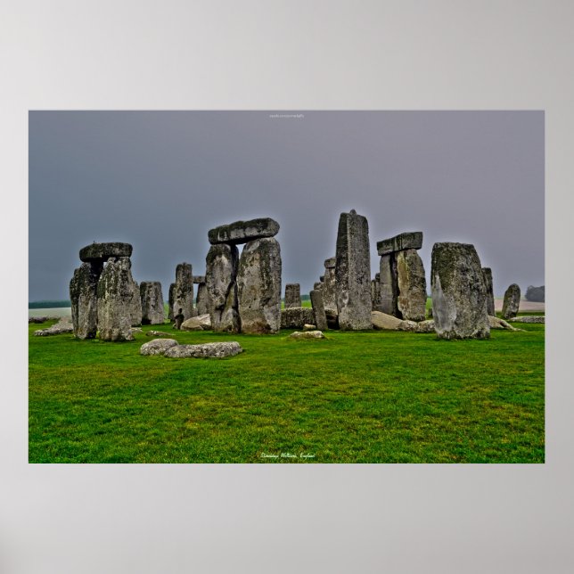 Ancient Site of Stonehenge Standing Stones England Poster (Front)