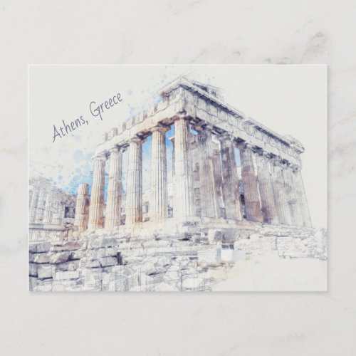 Ancient Sites Parthenon in Athens Greece Postcard