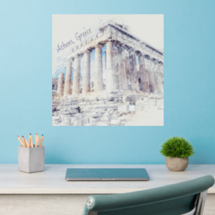 Ancient Sites Parthenon in Athens, Greece Wall Decal