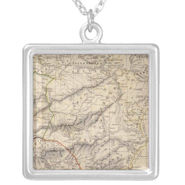 Ancient Spain, Portugal Silver Plated Necklace (Front)