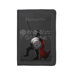 Ancient Spartan Warrior Tri-fold Wallet