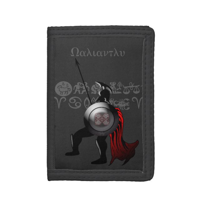 Ancient Spartan Warrior Tri-fold Wallet (Front Vertical)