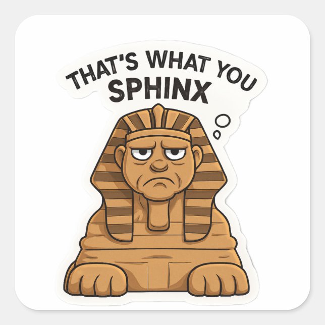 Ancient Sphinx Premium Vinyl Sticker (Front)