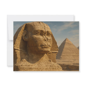 Ancient Sphinx Pyramids Mystique Postcard Art