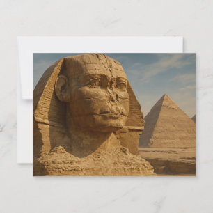 Ancient Sphinx Pyramids Mystique Postcard Art
