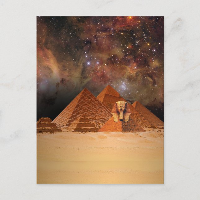 Ancient Sphynx in Space Postcard (Front)