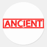 Ancient Stamp Classic Round Sticker