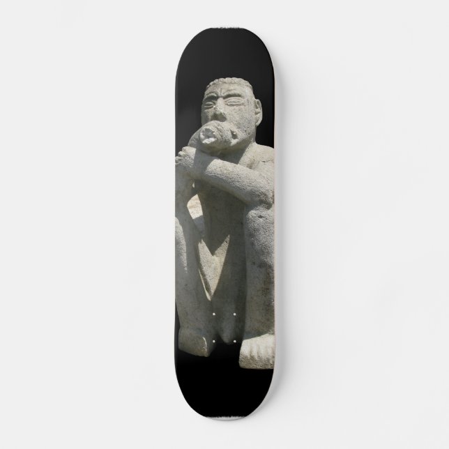 Ancient Statue Costa Rica Skateboard Deck (Front)