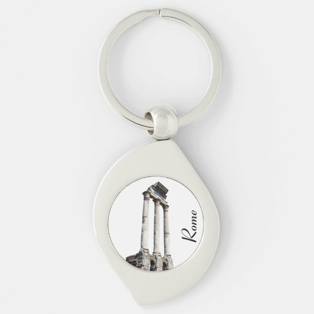 Ancient stone columns keychain (Front)